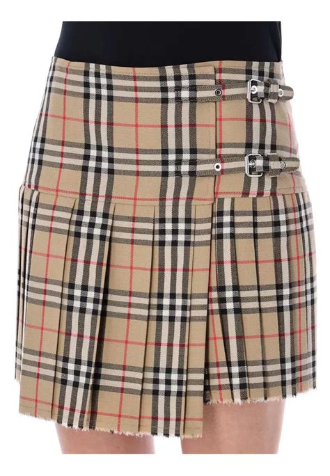 burberry kilt damen|burberry vintage check wool kilt.